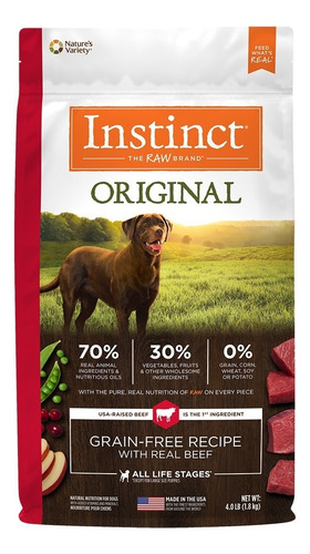 Alimento Instinct Original De Res Para Perro Adulto 1.81 Kg 