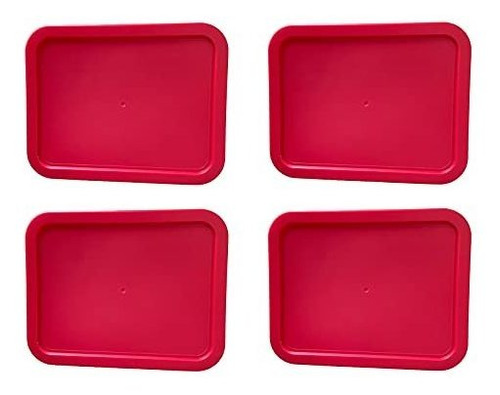 Tapa: Olla, Envase - Tapa De Repuesto Para Pyrex Plastic Red