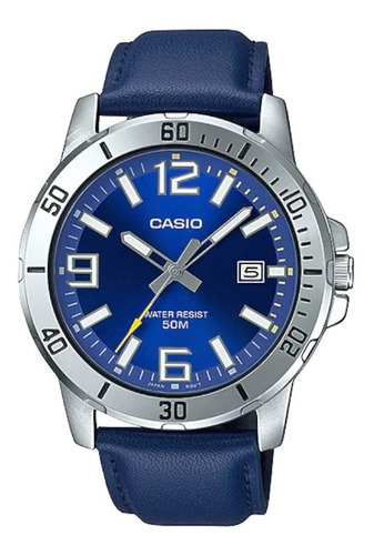 Reloj Casio Mtp-vd01l Hombre Cuero Calendario 100% Original