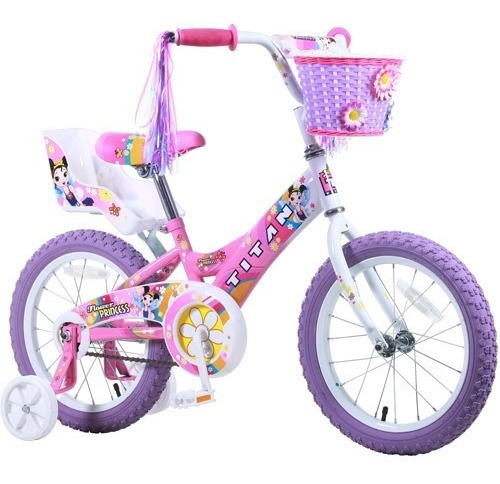 Bicicleta Bmx De 16'' Para Niñas Princesa Titan Flores