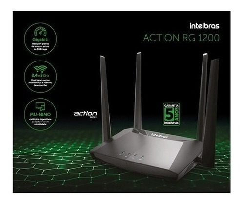 Roteador,access Point Intelbras Action Rg 1200 Pto 100v/240v