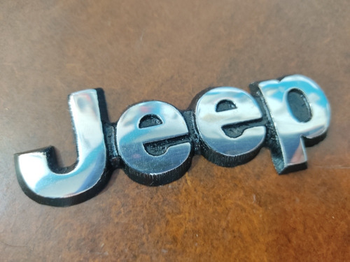 Emblema Letra Jeep Cherokee Generico Aluminio Sin Adhesivo Foto 6