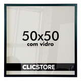 Moldura 50x50 Quadro Poster Azulejo Fotografia Com Vidro
