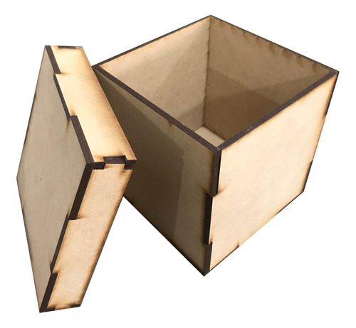 Caja Cubo 10cm, Fibrofacil, Pack X10unidades