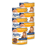 Alimento Húmedo Agility Gato Adulto Pollo Lata 340gr X 6 Un.