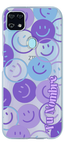 Funda Para Zte Happy Faces Para Mujer Con Nombre