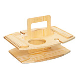 Mesa De Vino, Mesa De Madera Para Aperitivos, Plato