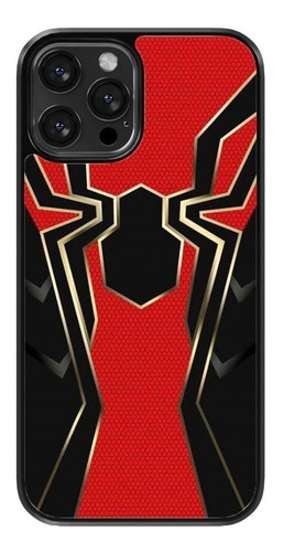 Funda Para Celular Spiderman Iron Spider Negro Rojo Araña