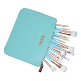 Set 15 Brochas Pinceles Para Maquillaje Estuche Profesional