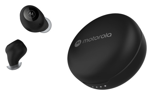 Auriculares Motorola Buds 250 In Ear Control Táctil - Negros Color Negro Color De La Luz Negro