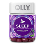 Olly Sleep Melatonina + L Teanina + Botanicos Gomitas Eg V27 Sabor Blackberry