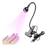 Luminaria Led Uv Clip Cura Esmalte Gel Unhas Tips Rápida