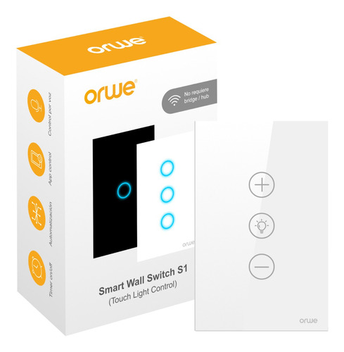 Orwe Interruptor Inteligente Wifi Dimmer Con Neutro Alexa