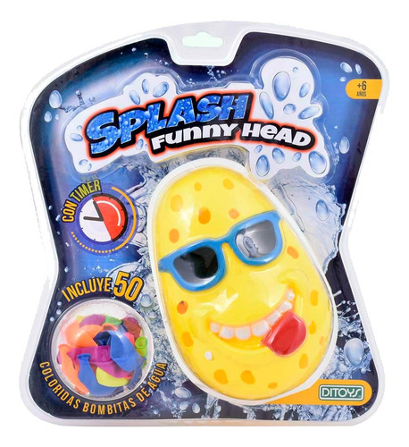 Splash Funny Head Juego Globos Agua Con Timer Explota 2177