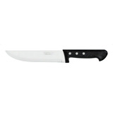 Cuchillo De Cocina Tramontina Plenus De Acero Inoxidable Negro De 7 Pulgadas, Color Negro