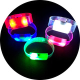 200 Pulseiras De Led Luz Pisca Colorida Festa Balada Show