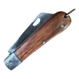Canivete Artesanal Grande Madeira De Lei Lâmina Aço Carbono