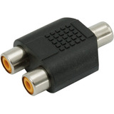 Adaptador Jack Rca Hembra Mono / Rca X2 Hembra Mono Plástico