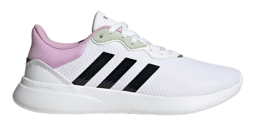 Tenis adidas Qt Racer Blanco Franjas Negro Para Mujer