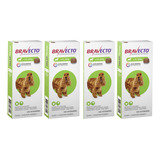 04 Bravecto Cães De 10 A 20kg 500mg Antipulgas E Carrapatos