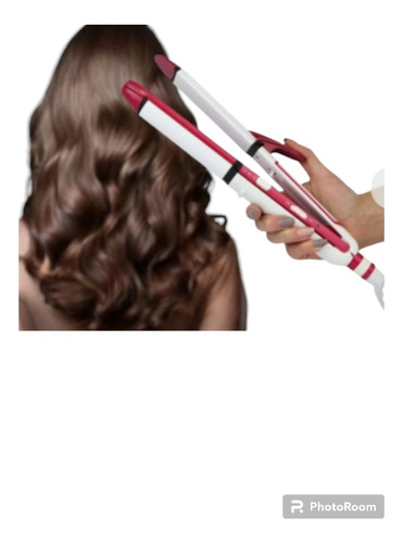 Plancha Cabello 3 En 1, Liso, Crespo, Ondulado, Belleza