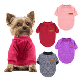 Hylyun 4 Piezas Suéter Para Perros Pequeños - Suéter De P