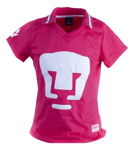 Playera Retro Pumas Unam Mujer Fucsia