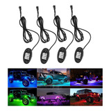 Coche Rgb Rock Luces Led Luces App Control, 4 Piezas