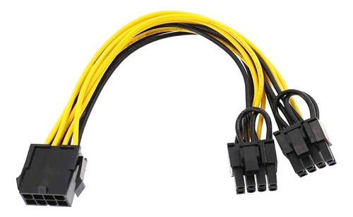 Cable Extensor Pci-adaptador Splitter 8 A 2 X (6+2) 8 Pin