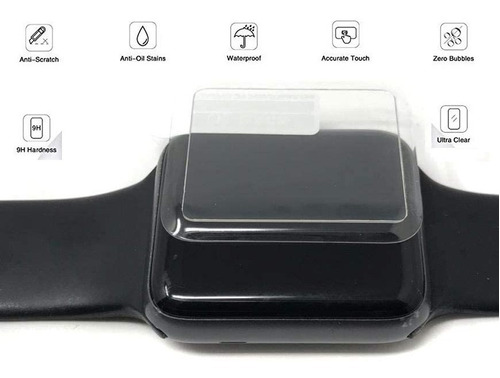 Mica Cristal Templado Certificado 9h Compatible Apple Watch
