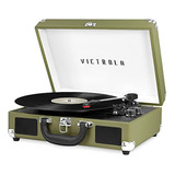 Victrola Vintage Tocadiscos Portátil De Maleta Con Bluetooth