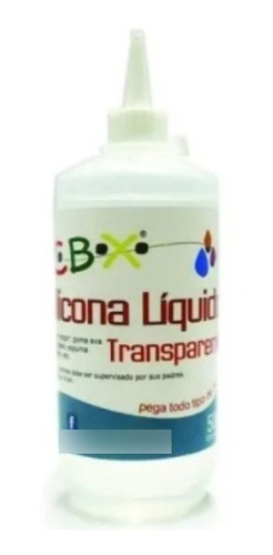 Silicona Liquida Cbx Transparente X 500 Ml Pegamento