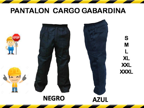 Pantalon Cargo Gabardina Ropa De Trabajo