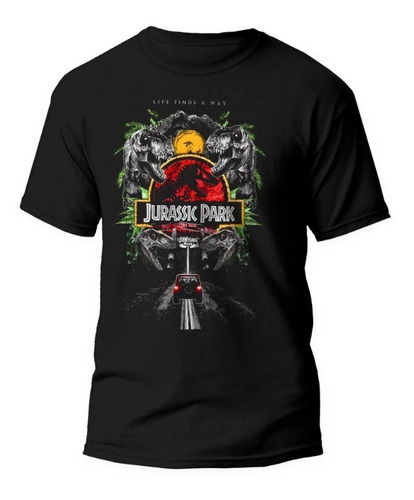 Playera Jurassic Park Pelicula Clasica Life Finds A Way