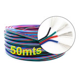 50 Metros 50m Cable Awg22 4 Pines Cinta Led Rgb [ Max ]