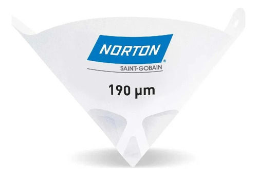 50 Filtros Pintura Papel Conos Norton 190 Micrones Descart.