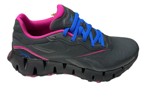 Zapatilla Running Reebok Zig Dinamica Negro Violeta Mujer