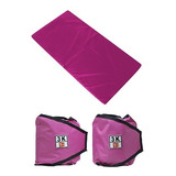 Kit Caneleira De Peso Rosa 3kgs + Colchonete Rosa Fitness