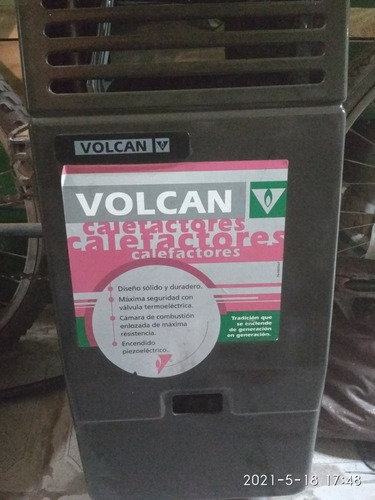 Estufa Volcán 2500 Cal Sin Salida 