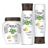 Skala Óleo De Coco Shampoo/condicionar/creme De Tratamento