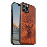 Funda Para iPhone 12 Pro Max Diseno Madera Vikingos