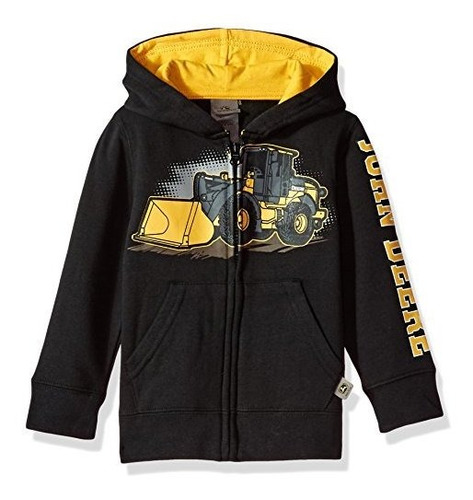 John Deere Tractor Sudadera Con Capucha De Lana Con Cremalle