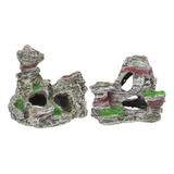 Piedras Decorativas Para Pecera Con Forma De Pez Betta, 2 Un