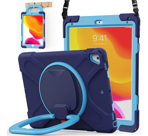 Funda P/niños Batyue iPad 9.7 6th 5th Air 2/ Pro 9.7 Azul