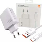 Carregador Turbo 67w Usb-c Para Xiaomi Poco / Redmi  Branco