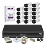 Kit Intelbras 14 Vhl 1220b Full Hd Dvr 16ch Imhdx 3116 C/1tb