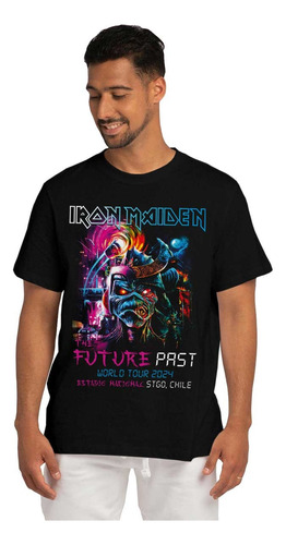 Polera Estampada Iron Maiden 954 The Future Past Tour 2024