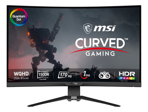 Monitor Gamer Curvo Msi Mag 325cqrf-qd Led 31.5  Quad Hd