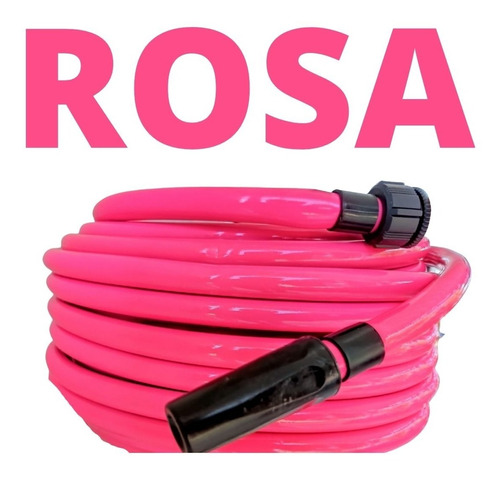 Mangueira Meia Polegada 30 M Reforçada Forte Rosa Chiclete !