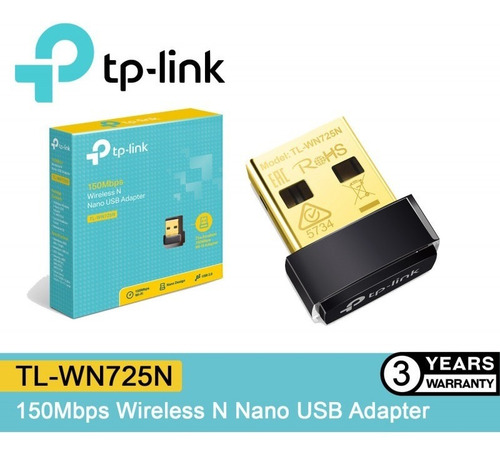 Adaptador Nano De Red Inalambrica Usb Tplink Tl-wn725n Wifi